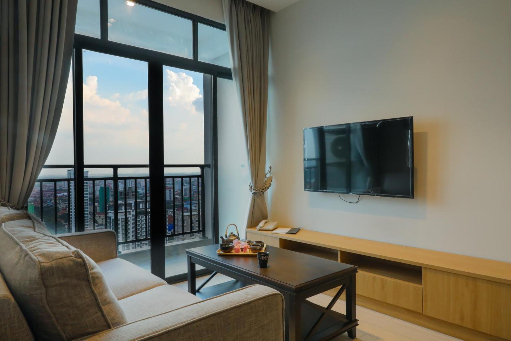 The View Serviced Residence 豪景日式酒店公寓 Phnom Penh Eksteriør billede
