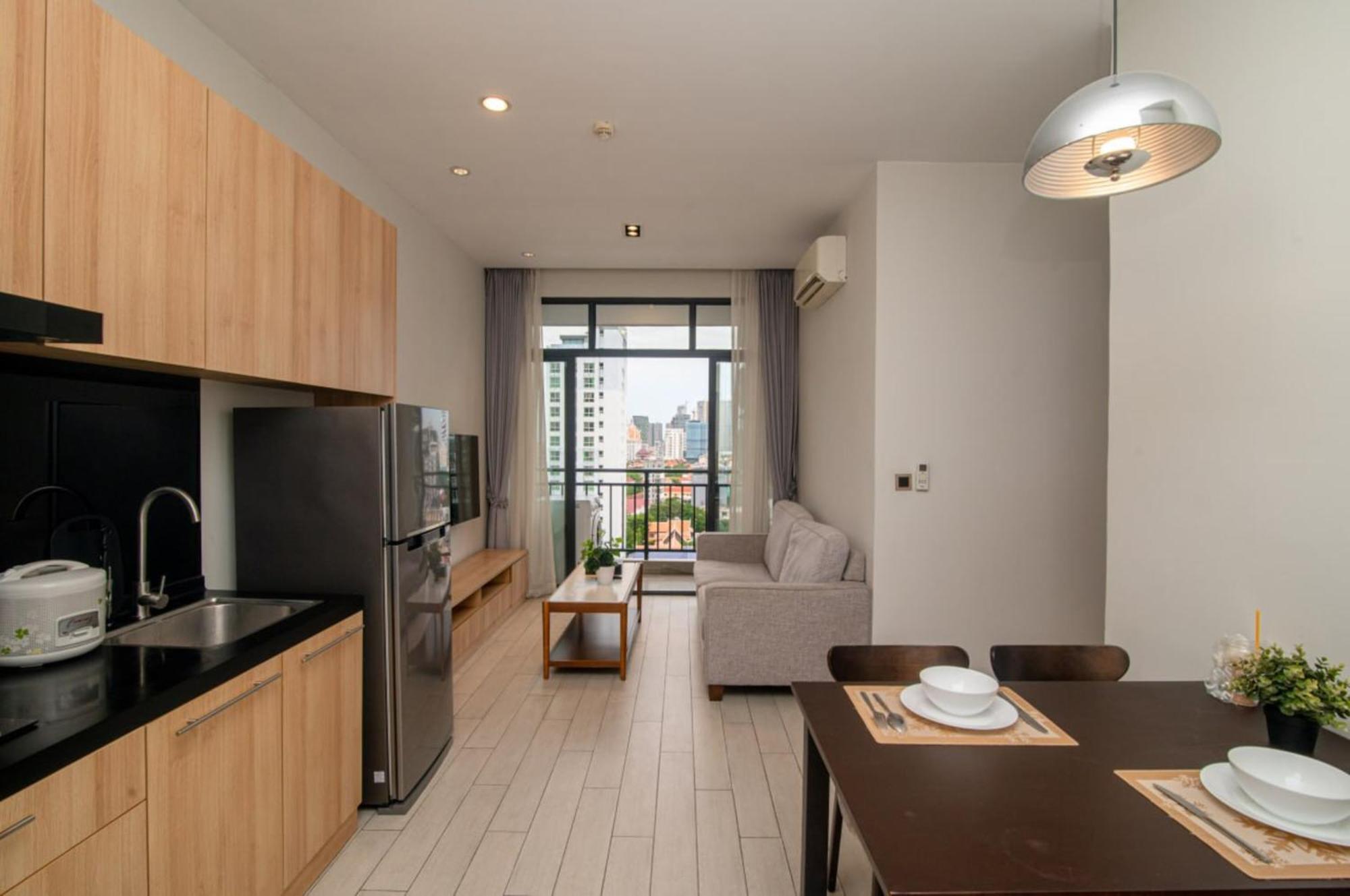 The View Serviced Residence 豪景日式酒店公寓 Phnom Penh Eksteriør billede